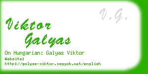 viktor galyas business card